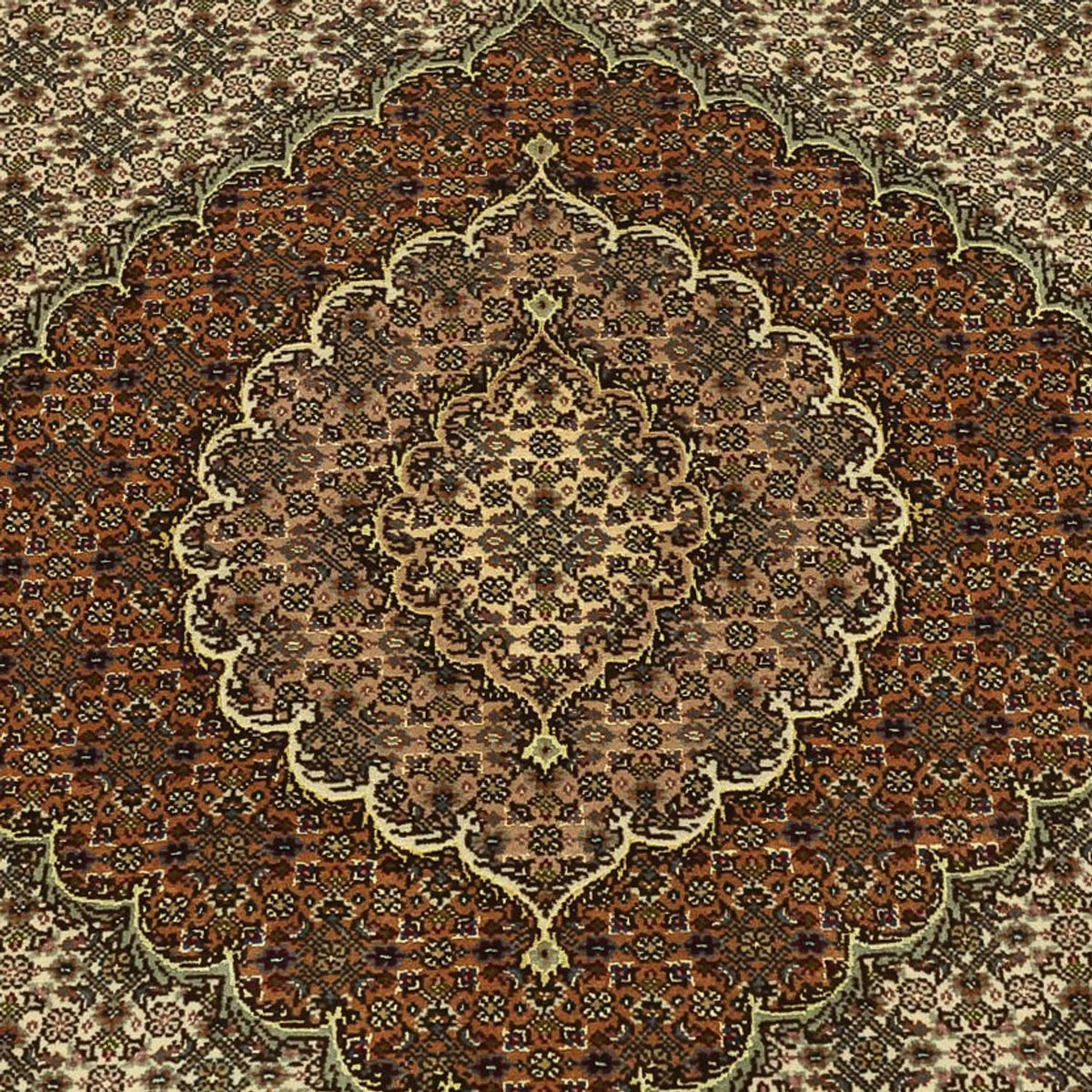 Persisk tæppe - Tabriz - Royal - Royal - 197 x 154 cm - mørk beige