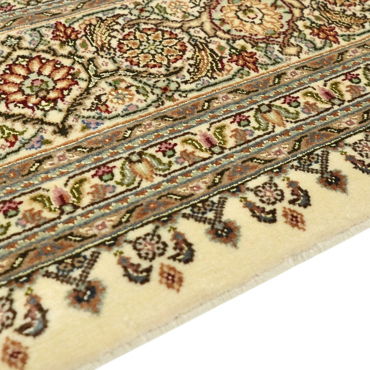 Persisk tæppe - Tabriz - Royal - Royal - 197 x 154 cm - mørk beige