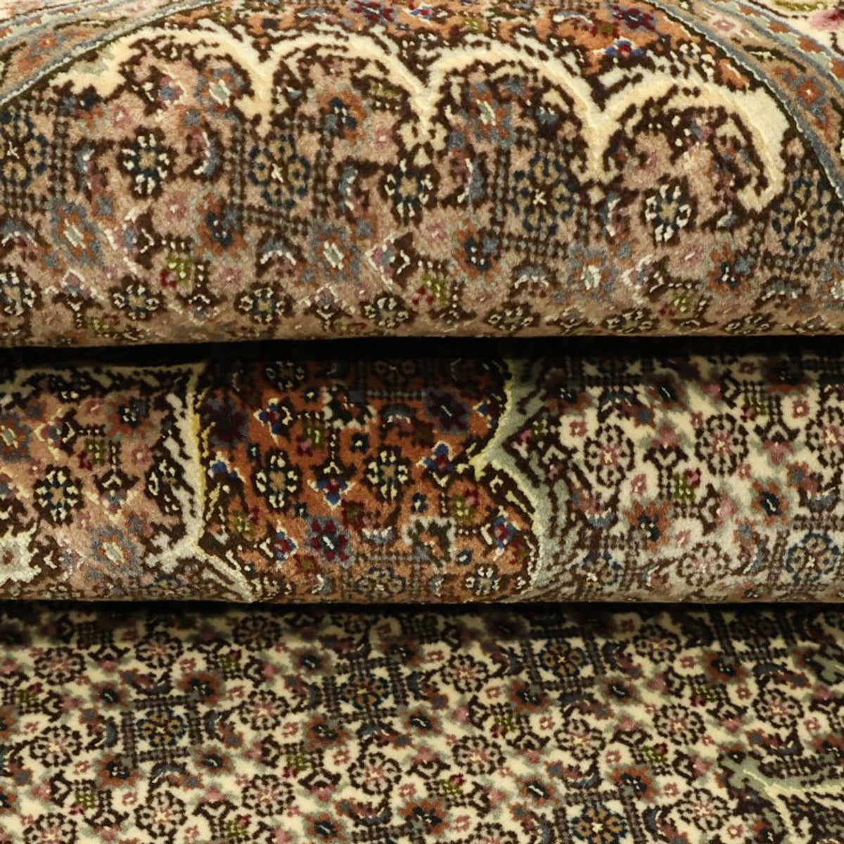 Persisk tæppe - Tabriz - Royal - Royal - 197 x 154 cm - mørk beige