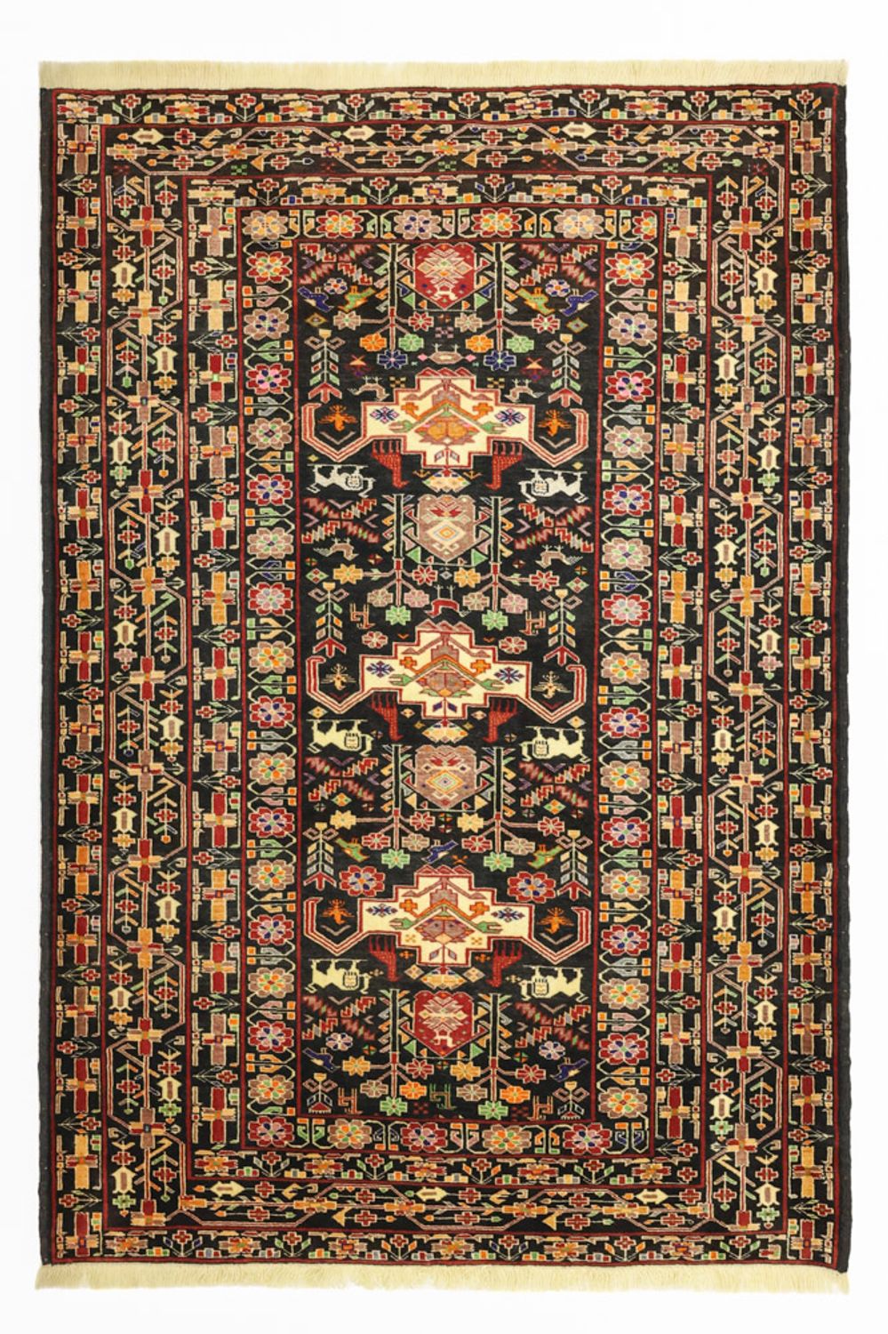 Baluch-tæppe - 153 x 104 cm - mørk beige