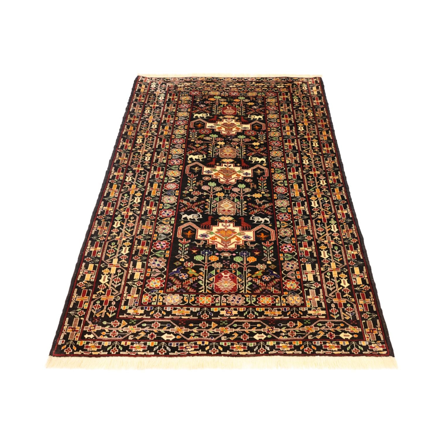 Baluch-tæppe - 153 x 104 cm - mørk beige