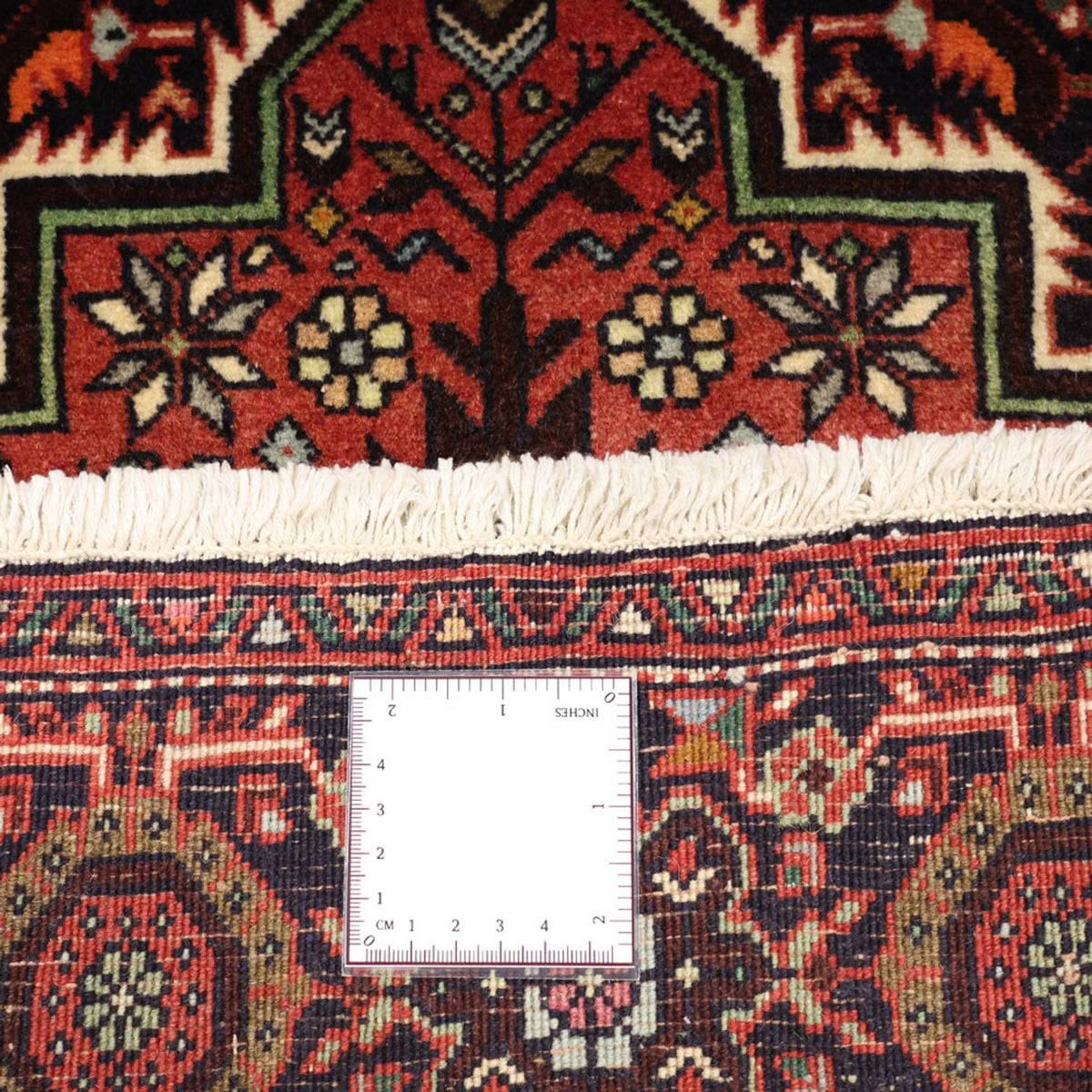 Persisk tæppe - Nomadisk - 145 x 103 cm - mørkerød