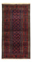 Løber Baluch-tæppe - 188 x 99 cm - mørkerød