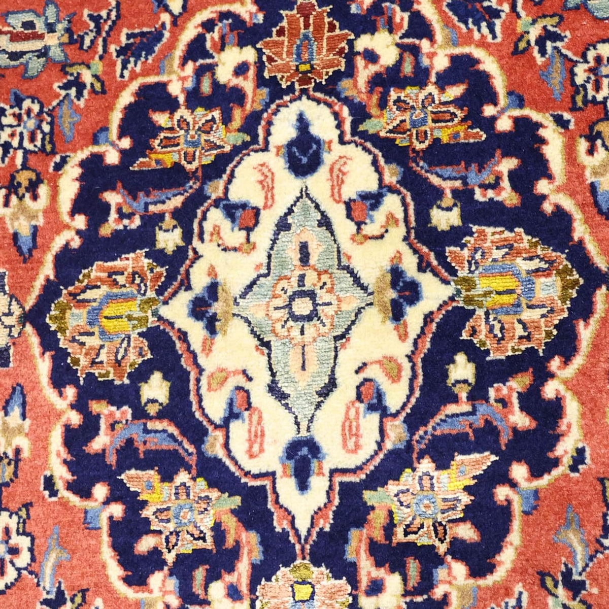 Persisk tæppe - Keshan - 160 x 112 cm - lysrød