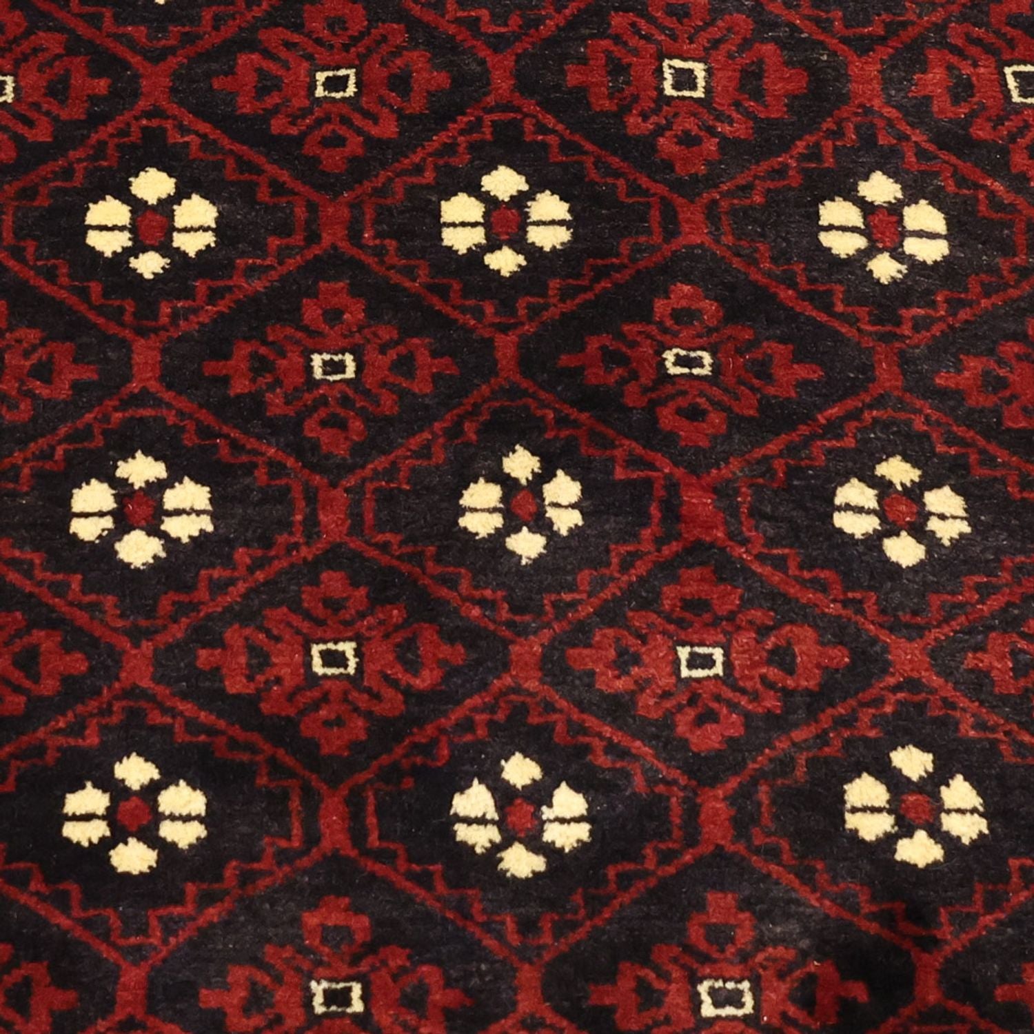 Løber Baluch-tæppe - 198 x 103 cm - mørkerød