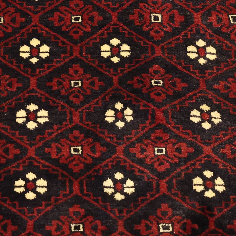 Løber Baluch-tæppe - 198 x 103 cm - mørkerød
