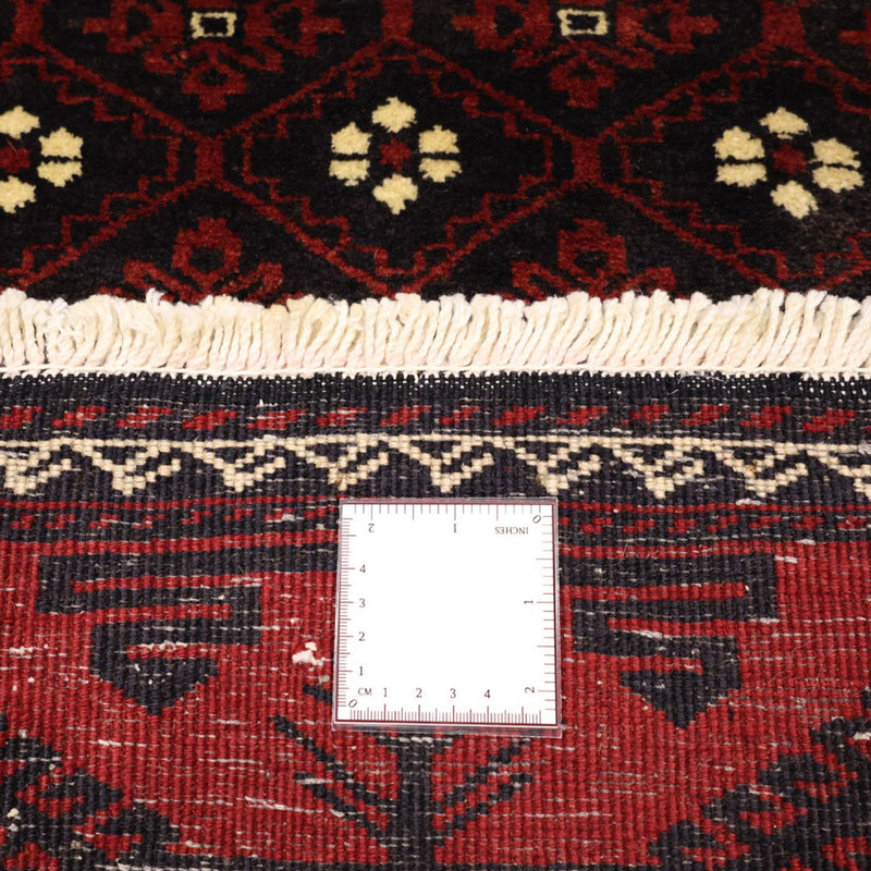 Løber Baluch-tæppe - 198 x 103 cm - mørkerød
