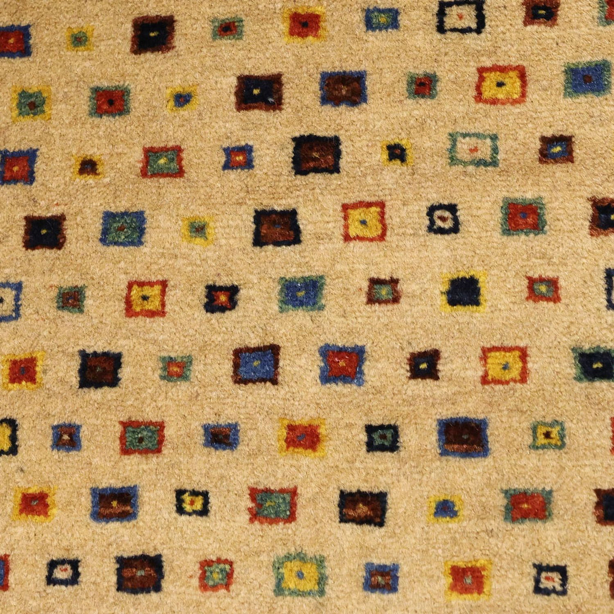 Gabbeh Tæppe - Loribaft Persisk - 164 x 79 cm - guld