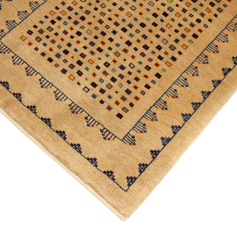 Gabbeh Tæppe - Loribaft Persisk - 164 x 79 cm - guld