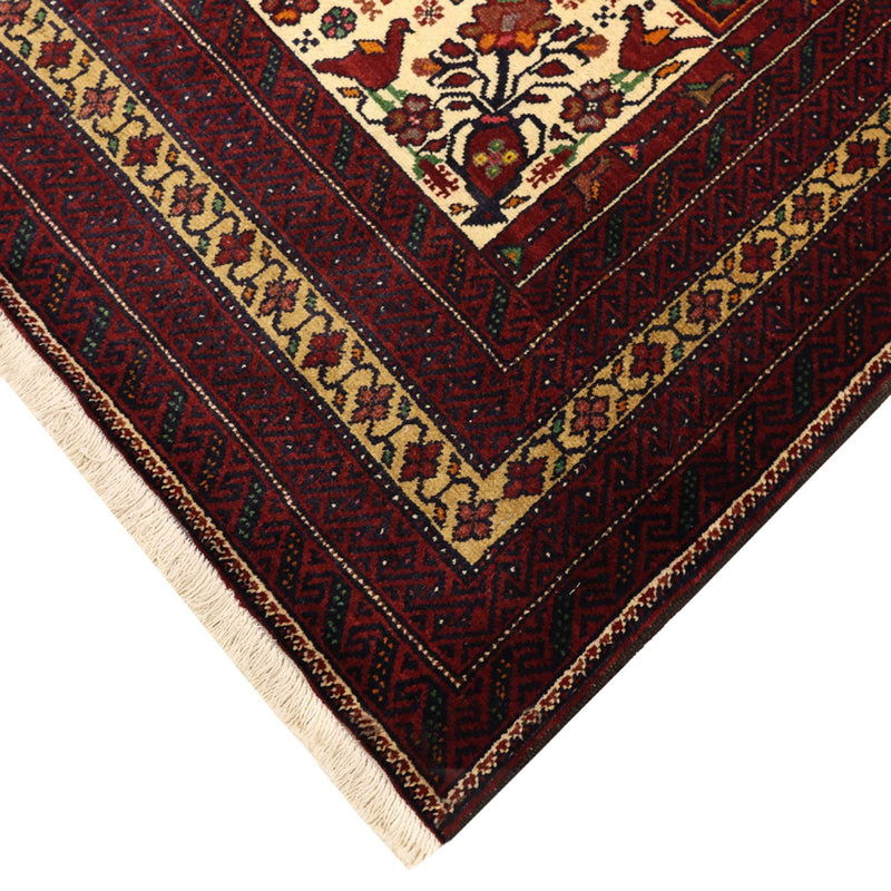 Baluch-tæppe - 210 x 115 cm - mørkerød