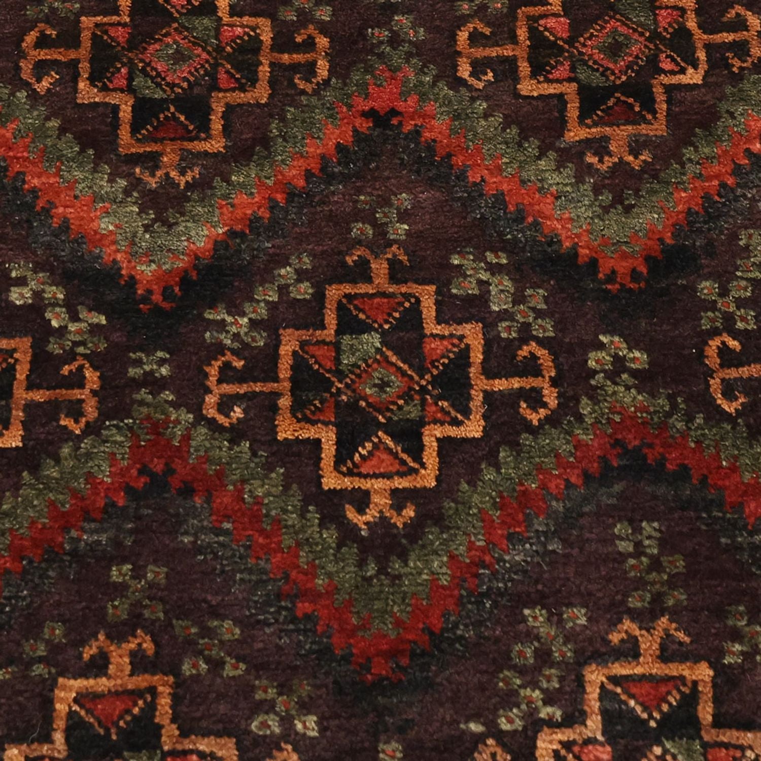 Løber Baluch-tæppe - 294 x 141 cm - mørk beige