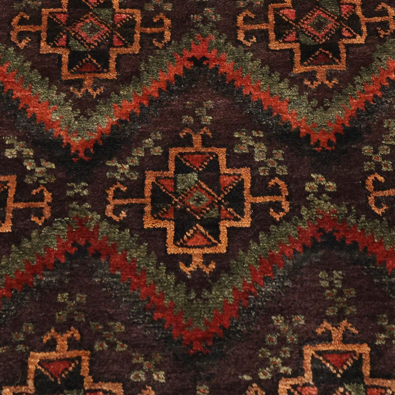 Løber Baluch-tæppe - 294 x 141 cm - mørk beige
