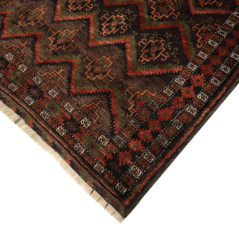 Løber Baluch-tæppe - 294 x 141 cm - mørk beige