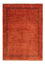 Gabbeh Tæppe - Loribaft Persisk - 115 x 82 cm - mørkerød
