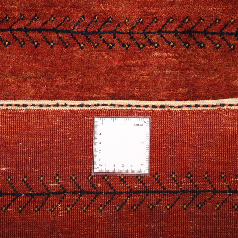 Gabbeh Tæppe - Loribaft Persisk - 115 x 82 cm - mørkerød