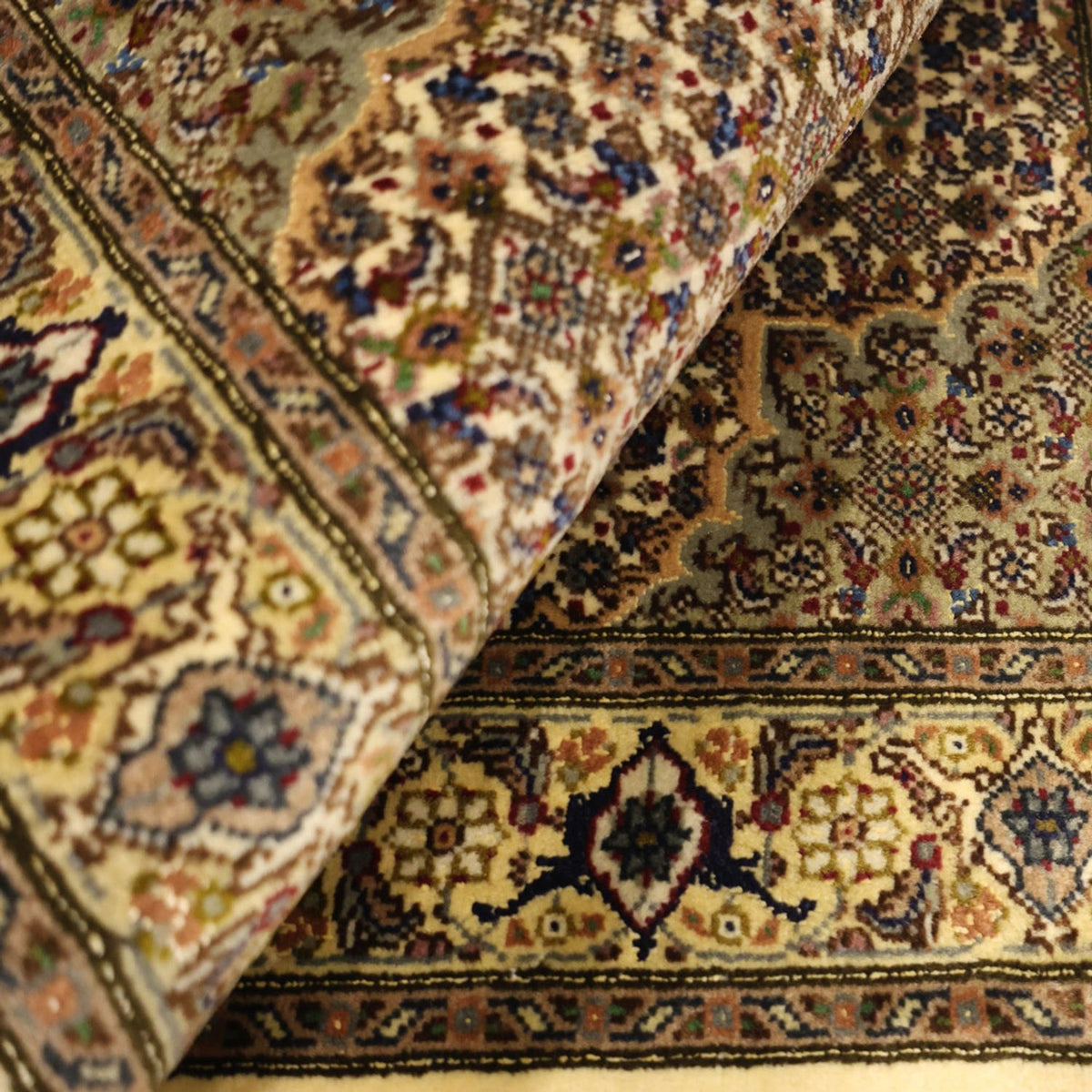 Persisk tæppe - Tabriz - Royal - 92 x 60 cm - olivengrøn