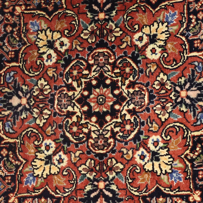 Persisk tæppe - Bijar - 144 x 75 cm - mørkerød
