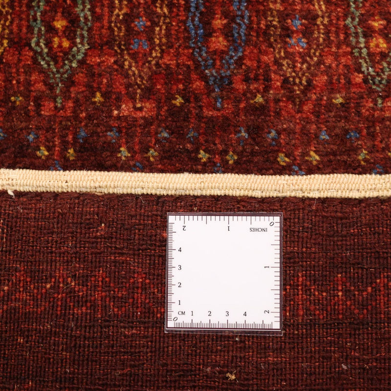 Gabbeh-tæppe - Kashkuli Persisk - 131 x 82 cm - mørkerød