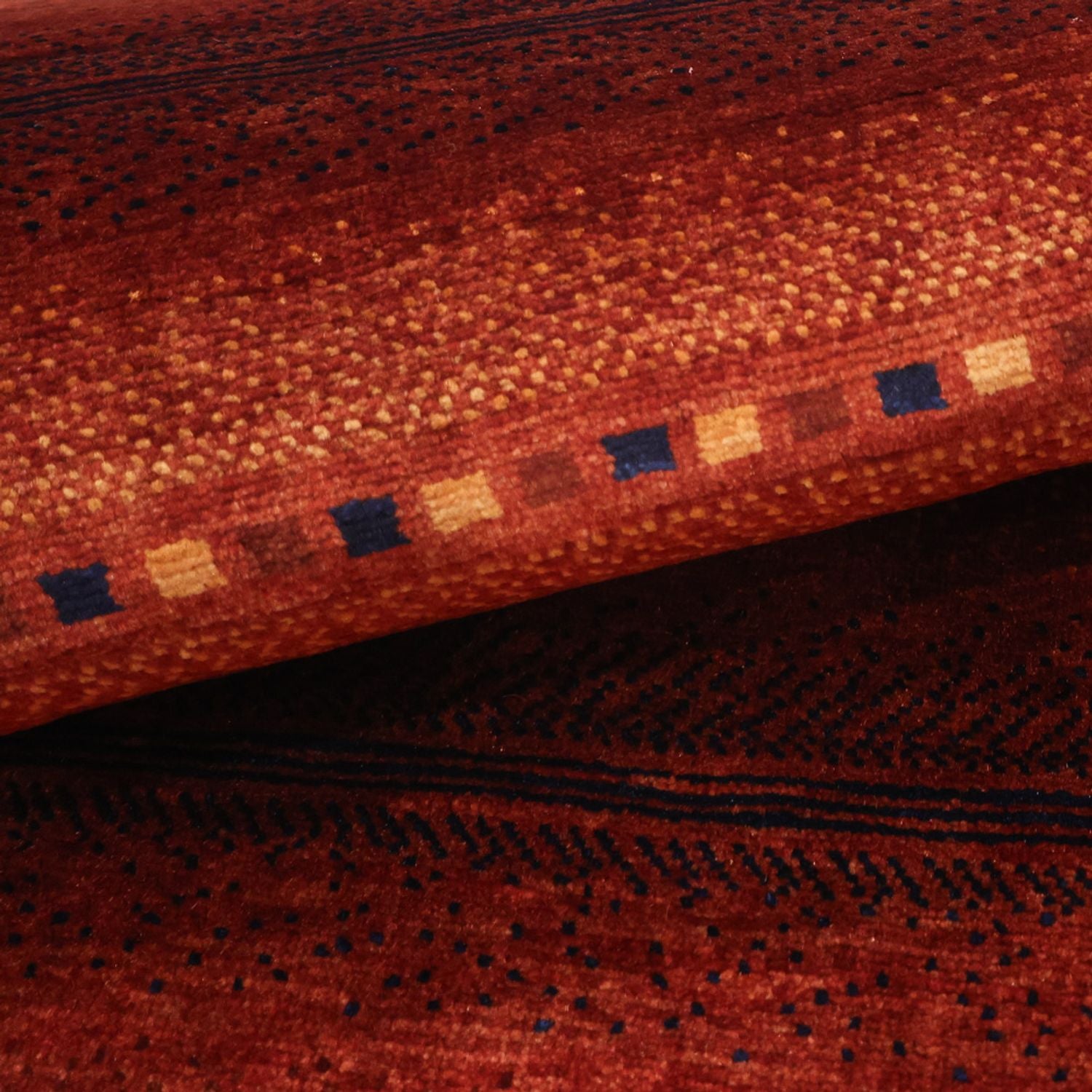 Gabbeh-tæppe - Kashkuli Persisk - 103 x 79 cm - mørkerød