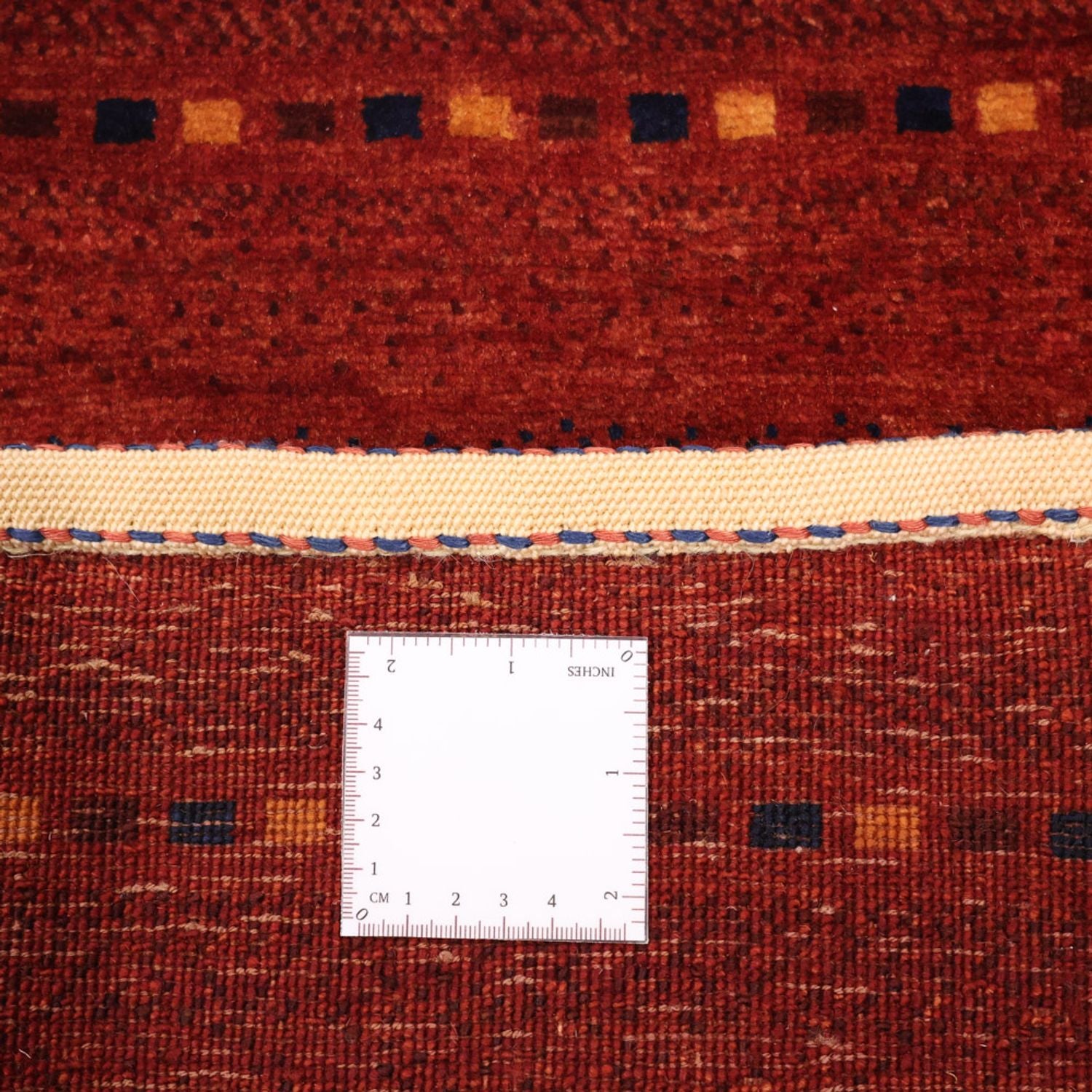 Gabbeh-tæppe - Kashkuli Persisk - 103 x 79 cm - mørkerød