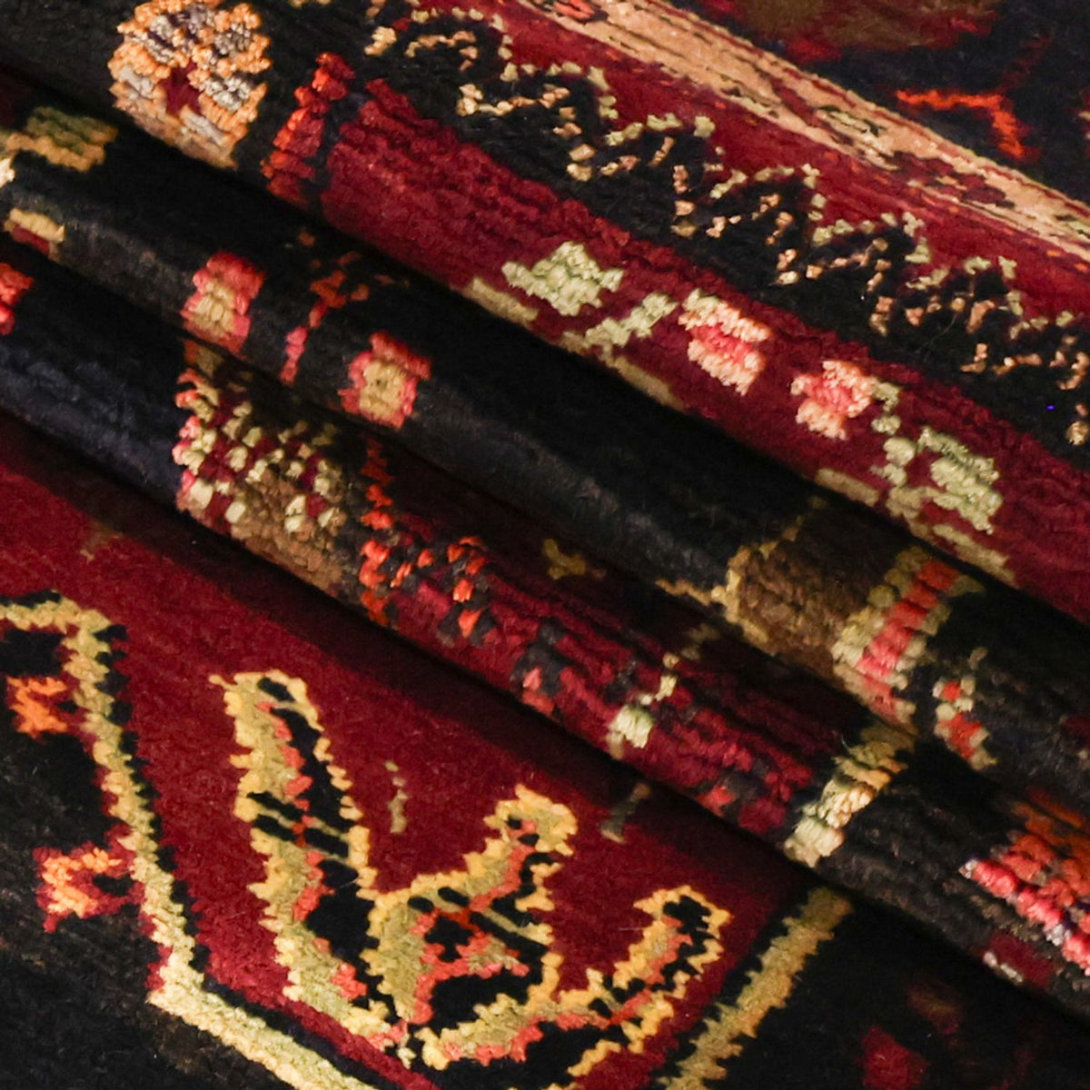 Persisk tæppe - Nomadisk - 285 x 150 cm - mørkerød