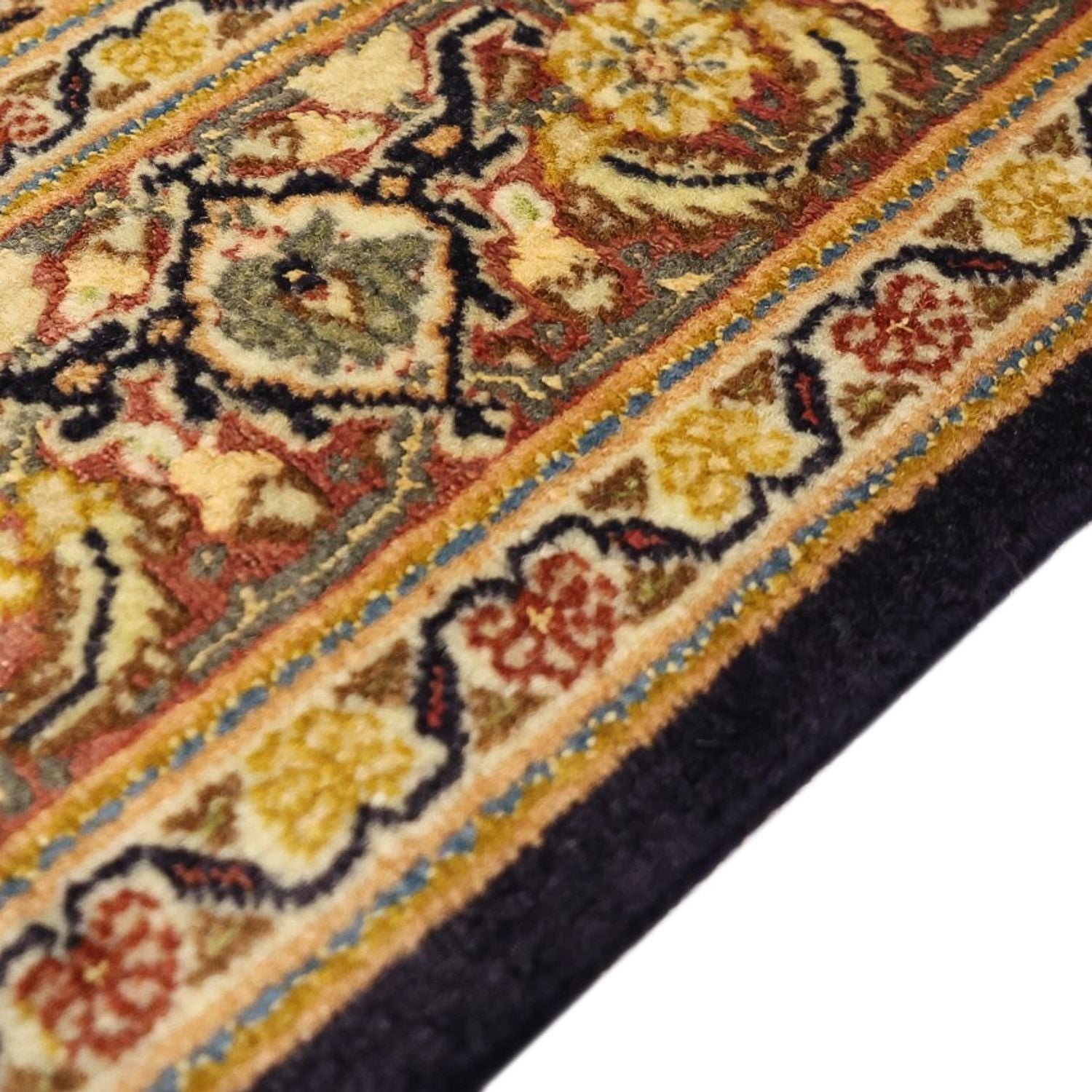 Persisk tæppe - Tabriz - Royal - 148 x 100 cm - mørkeblå