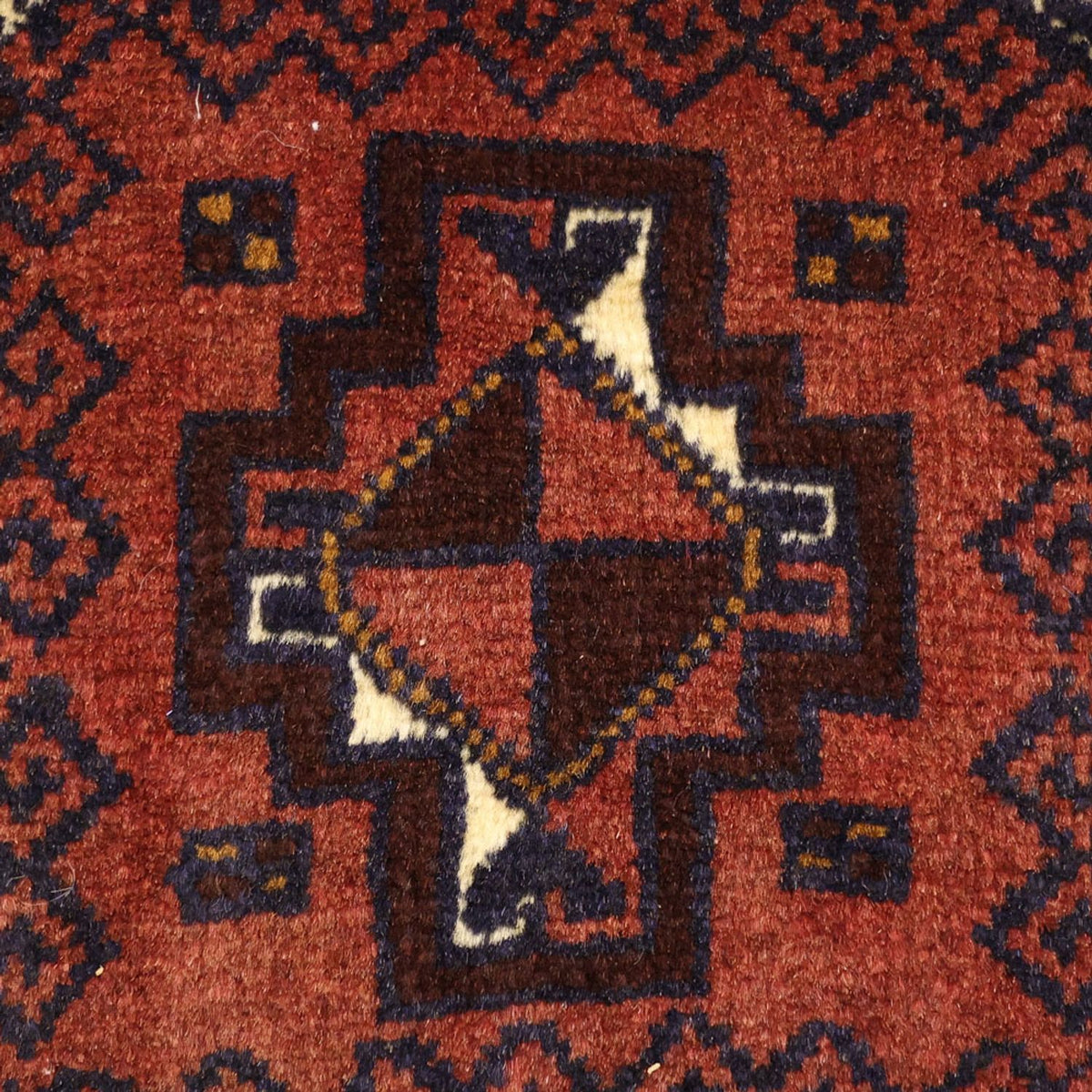 Løber Baluch-tæppe - 198 x 98 cm - mørkerød