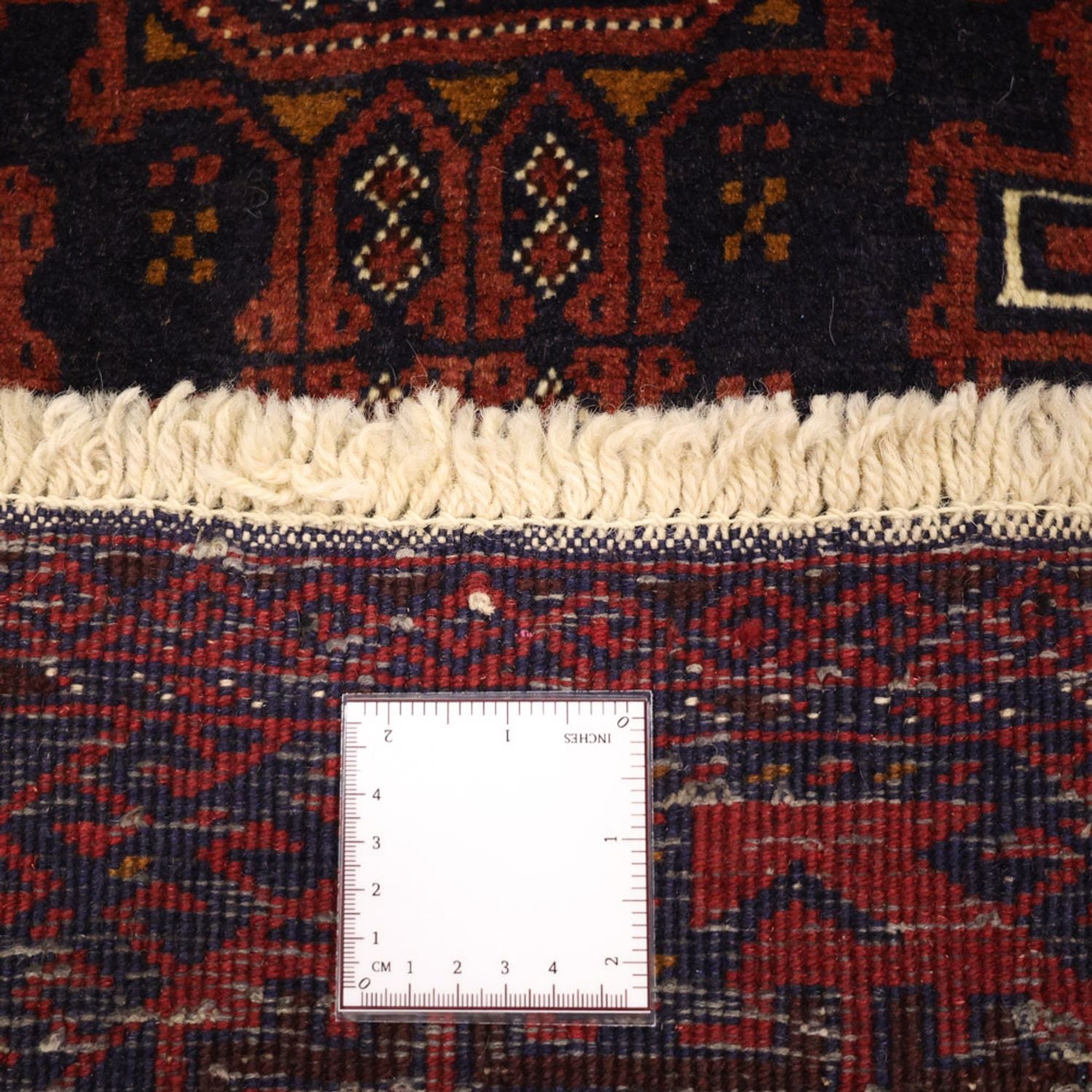 Løber Baluch-tæppe - 198 x 98 cm - mørkerød