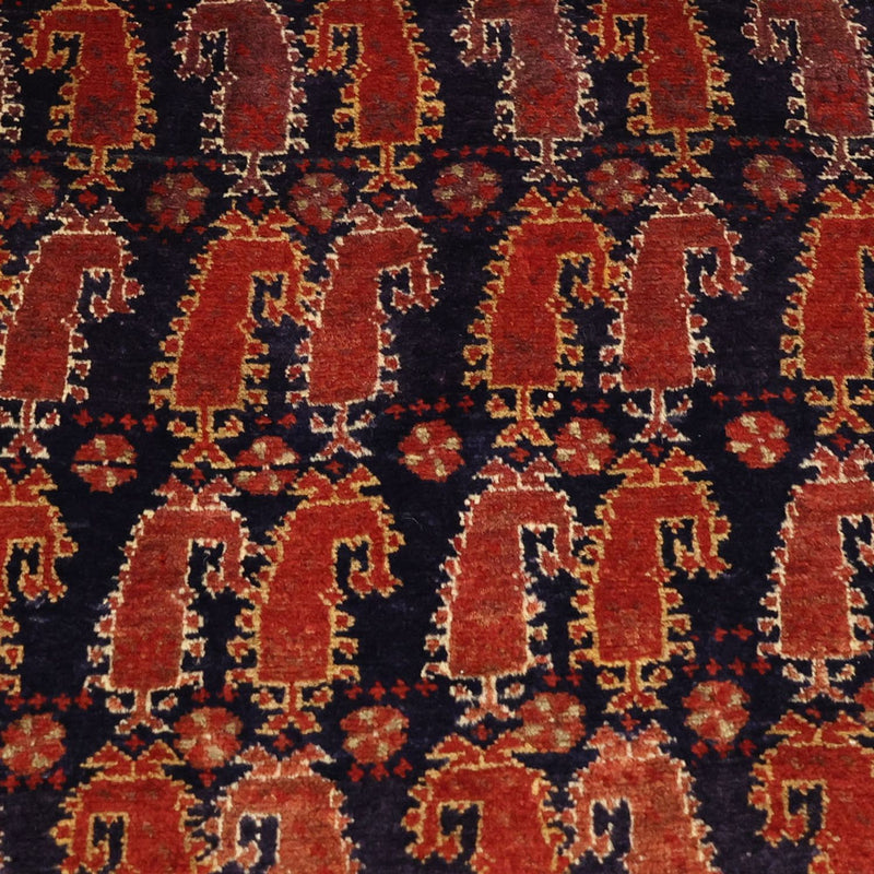 Løber Baluch-tæppe - 194 x 100 cm - mørkerød