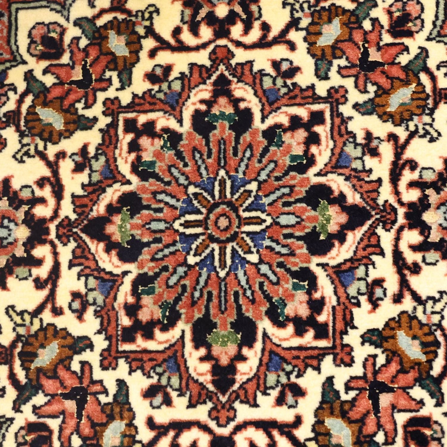 Persisk tæppe - Bijar - Royal - 149 x 69 cm - mørkerød
