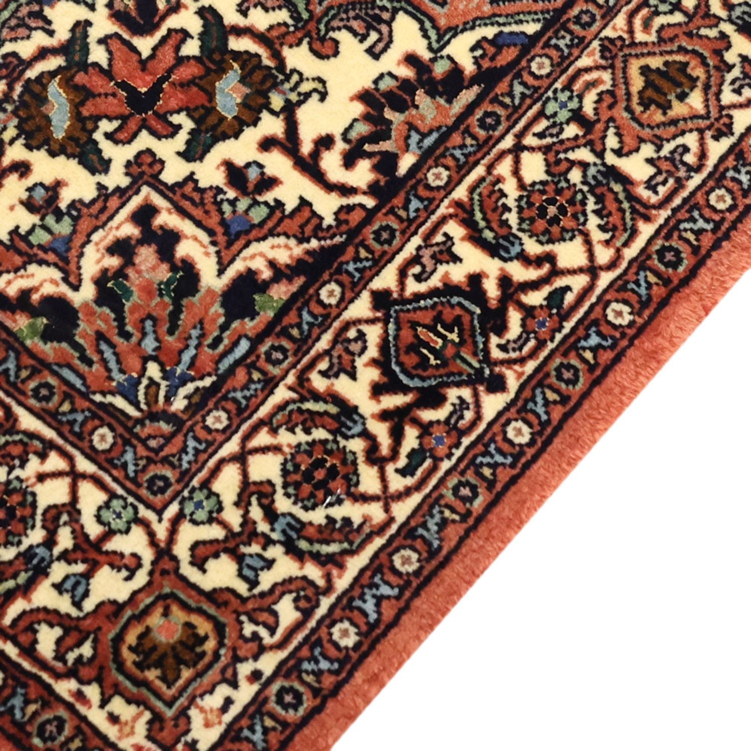 Persisk tæppe - Bijar - Royal - 149 x 69 cm - mørkerød