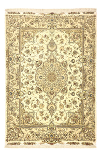 Persisk tæppe - Tabriz - Premium - Halskæde af silke - 206 x 145 cm - beige