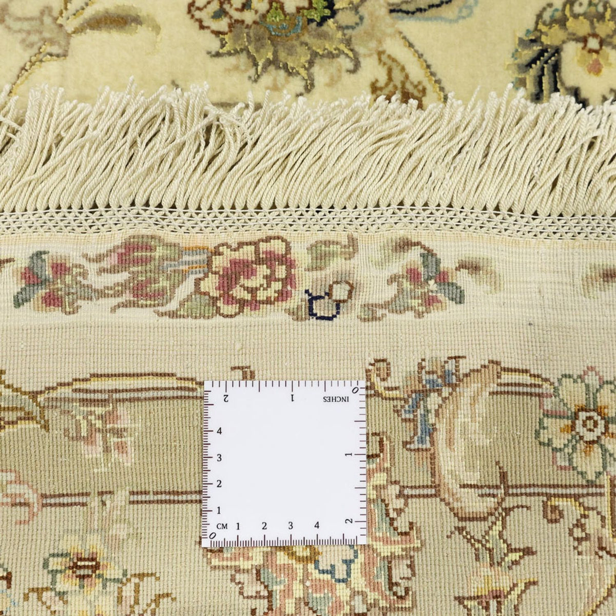 Persisk tæppe - Tabriz - Premium - Halskæde af silke - 206 x 145 cm - beige