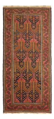 Løber Baluch-tæppe - 249 x 113 cm - mørkeblå