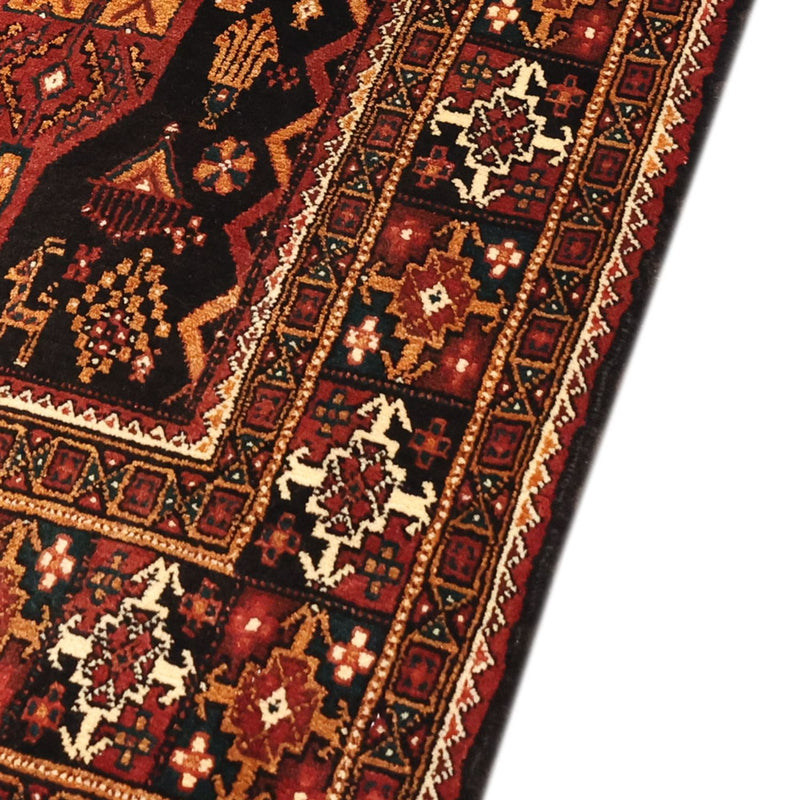 Baluch-tæppe - 219 x 119 cm - mørkerød