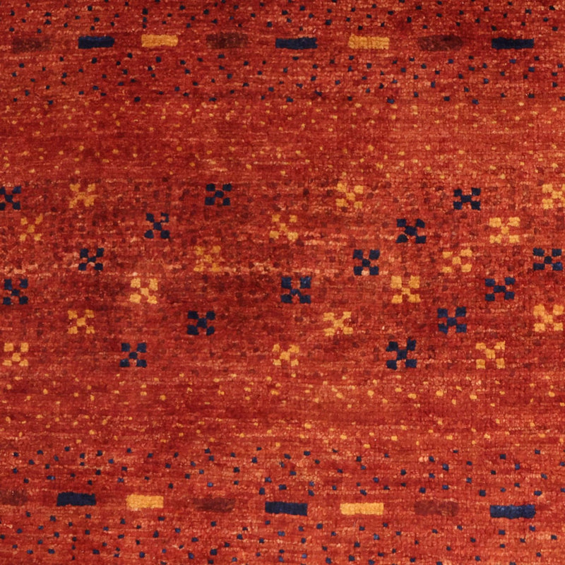 Gabbeh-tæppe - Kashkuli Persisk firkantet  - 111 x 101 cm - mørkerød
