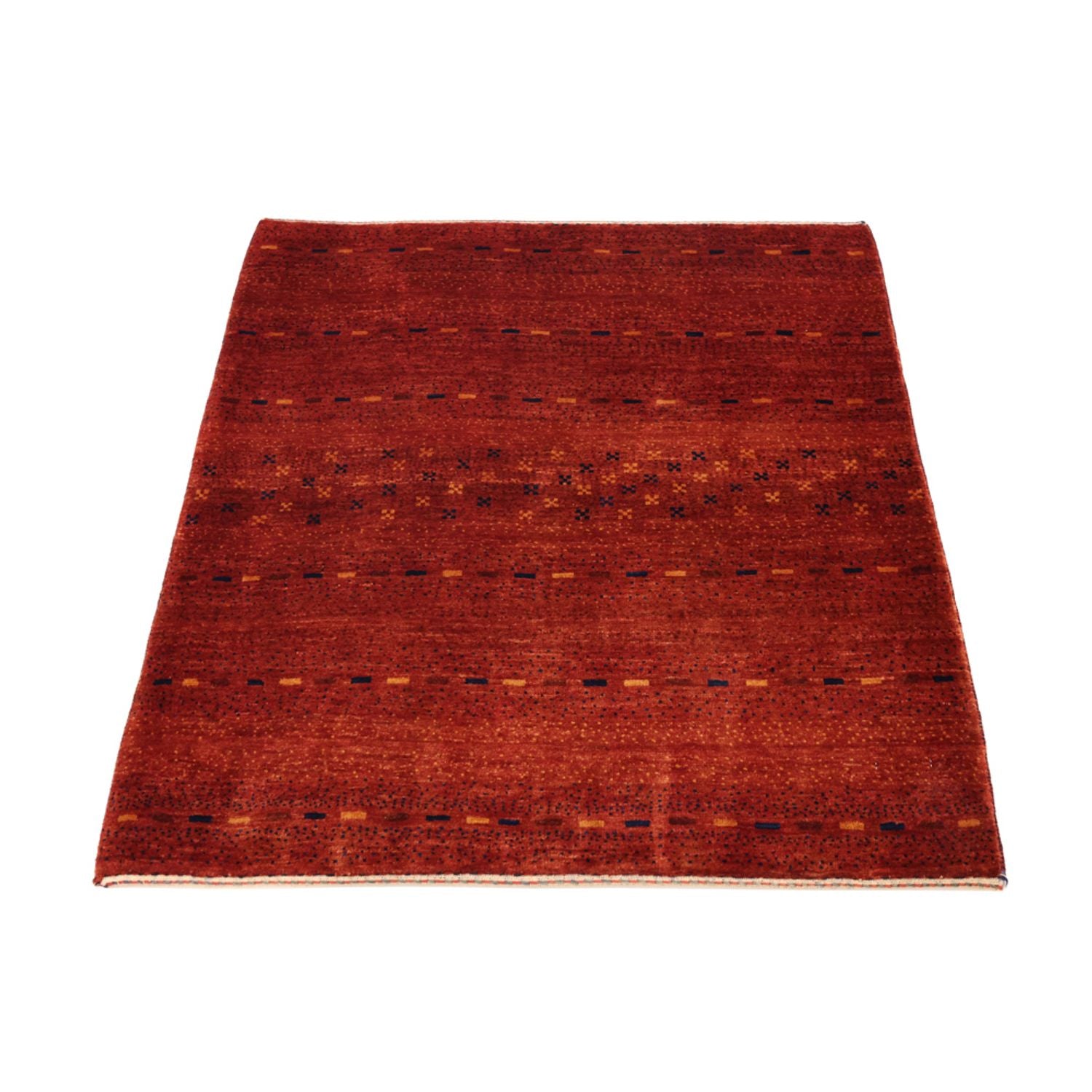 Gabbeh-tæppe - Kashkuli Persisk firkantet  - 111 x 101 cm - mørkerød