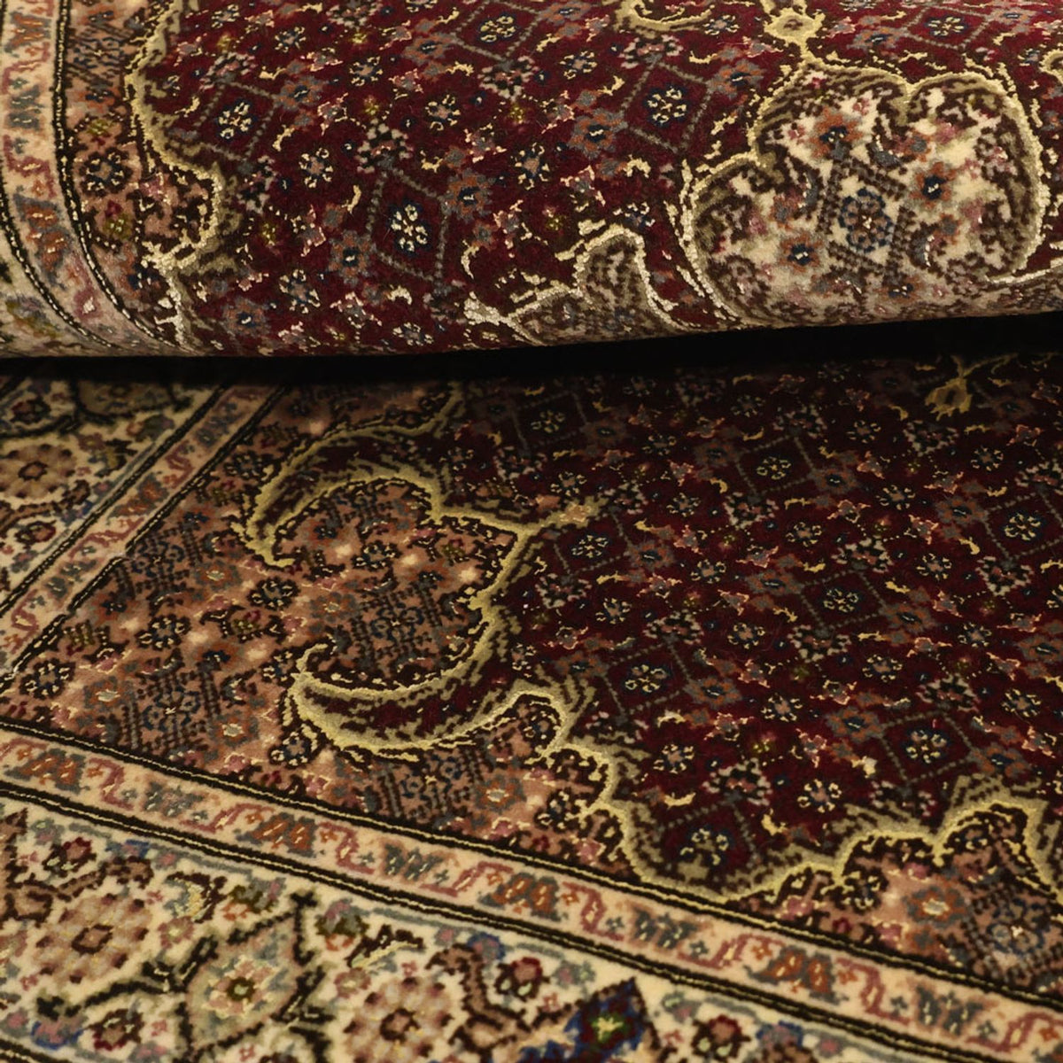 Persisk tæppe - Tabriz - Royal - Royal - 112 x 59 cm - mørk beige
