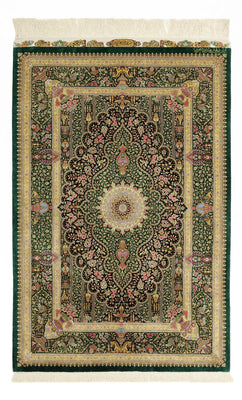 Persisk tæppe - Ghom - Royal - 156 x 99 cm - mørk beige