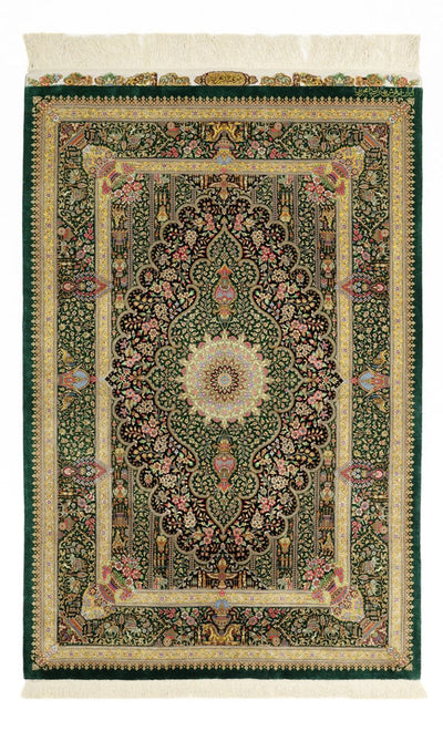Qom Tæppe 99x156cm - Persisk tæppe