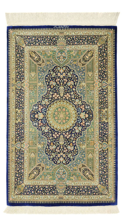 Qom Tæppe 76x126cm - Persisk tæppe