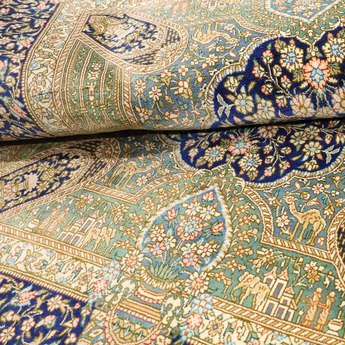 Persisk tæppe - Ghom - Royal - 126 x 76 cm - flerfarvet