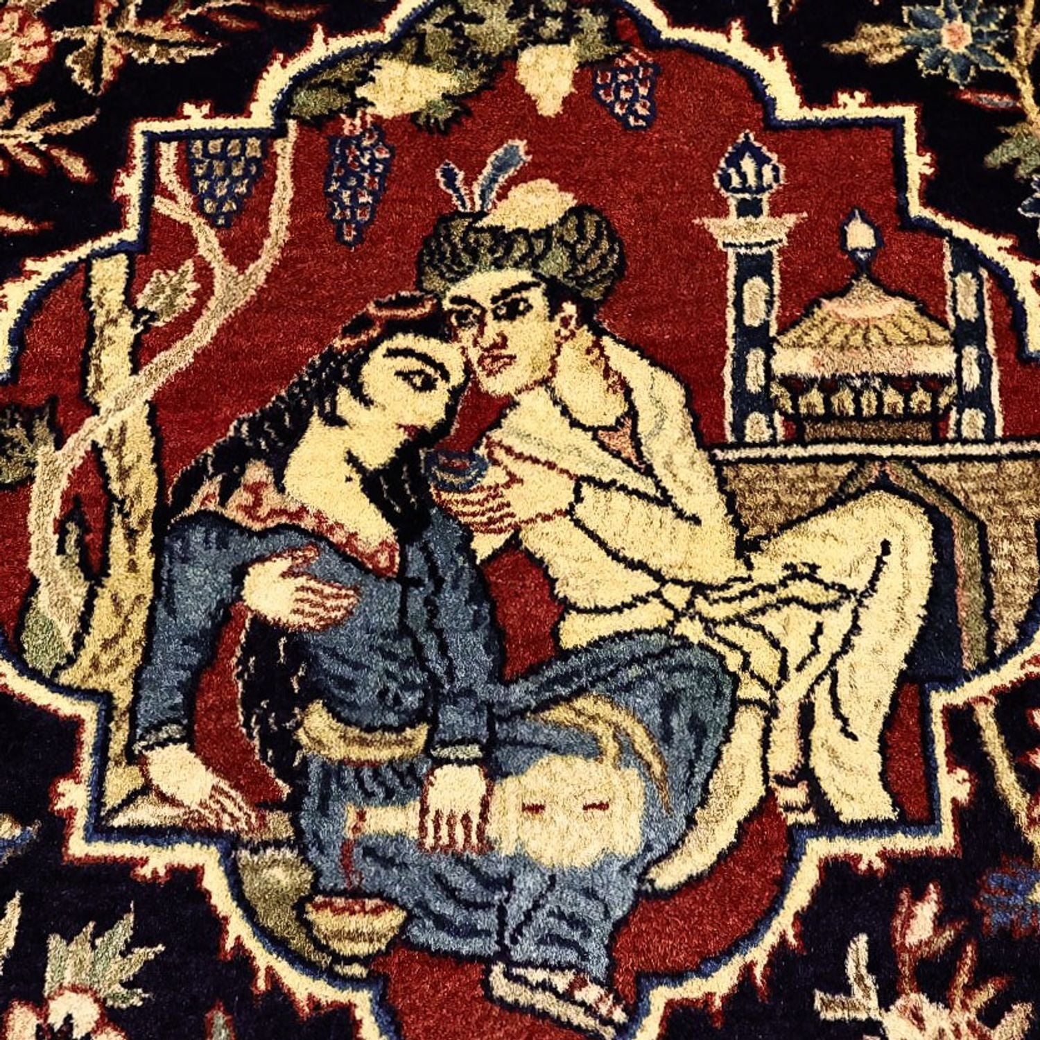 Persisk tæppe - Tabriz - 197 x 136 cm - flerfarvet