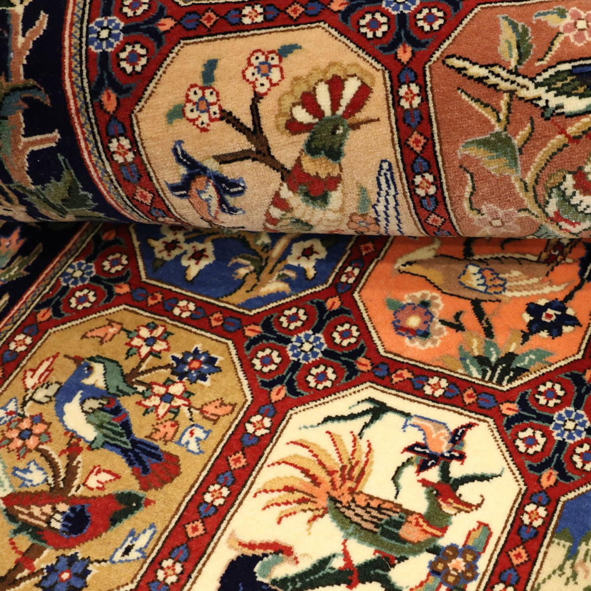 Persisk tæppe - Ghom - Royal - 114 x 56 cm - flerfarvet