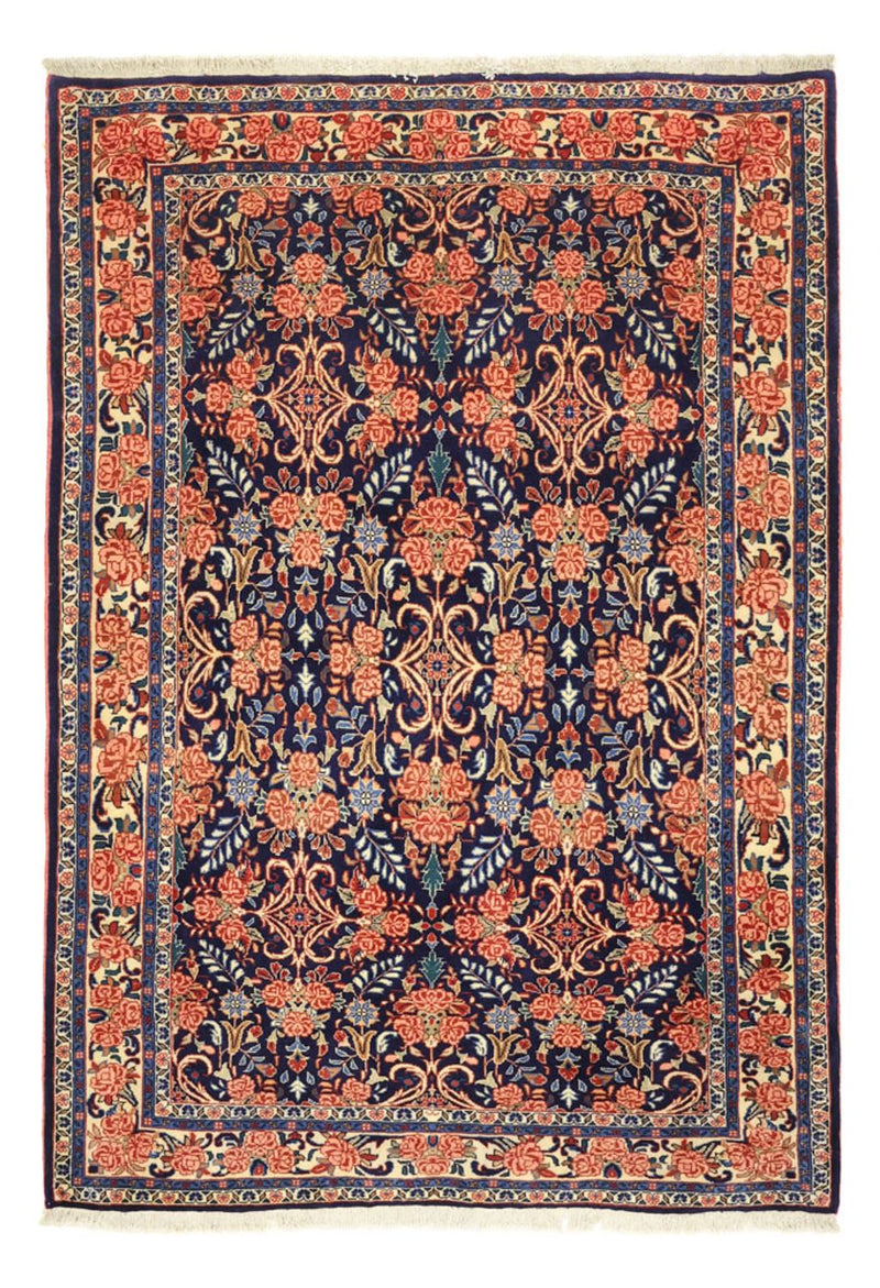 Persisk tæppe - Bijar - Royal - 161 x 113 cm - mørkeblå