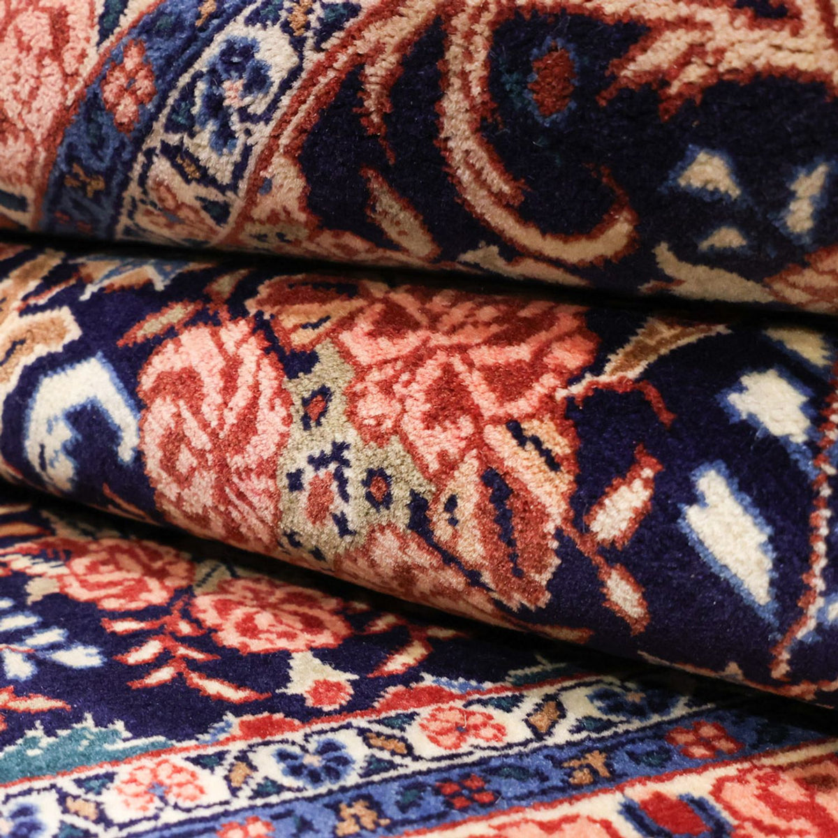 Persisk tæppe - Bijar - Royal - 161 x 113 cm - mørkeblå