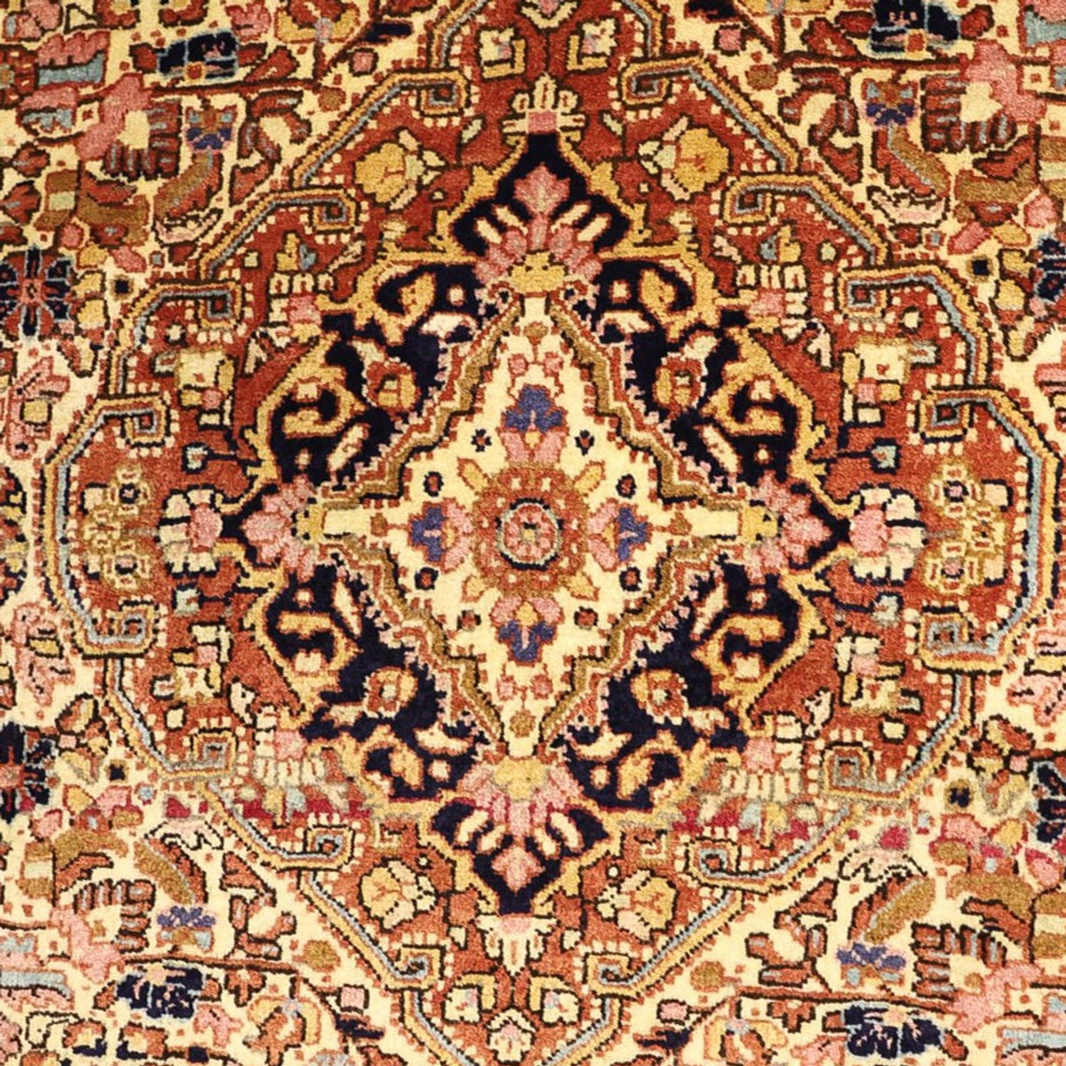 Persisk tæppe - Nomadisk - 151 x 109 cm - lys beige