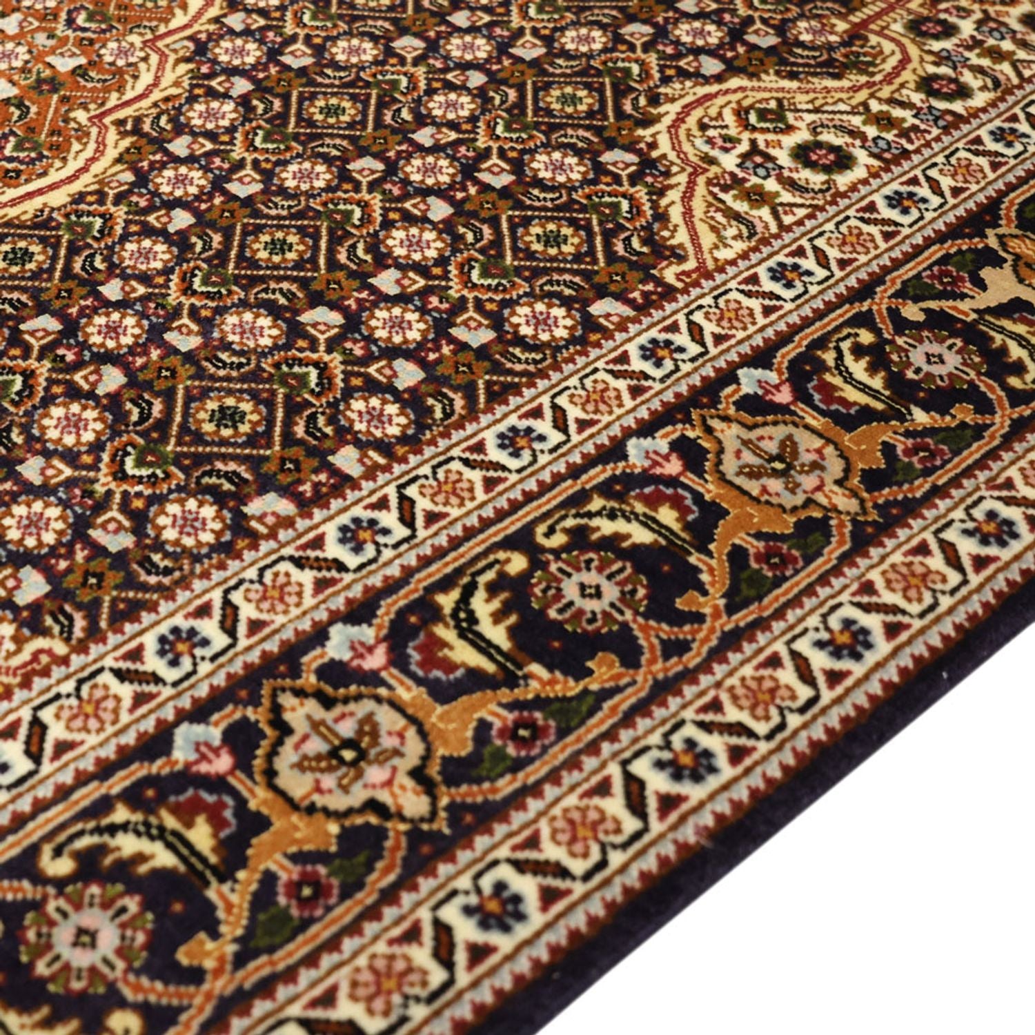 Persisk tæppe - Tabriz - Royal - 152 x 104 cm - mørk beige