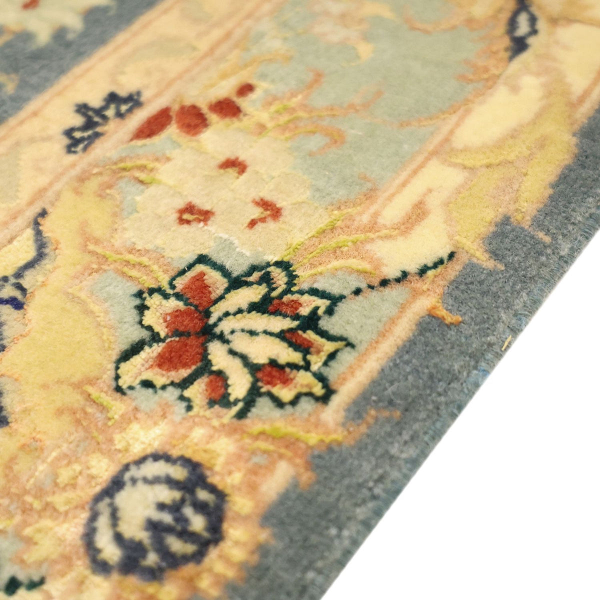 Persisk tæppe - Tabriz - Royal - 118 x 81 cm - lyseblå