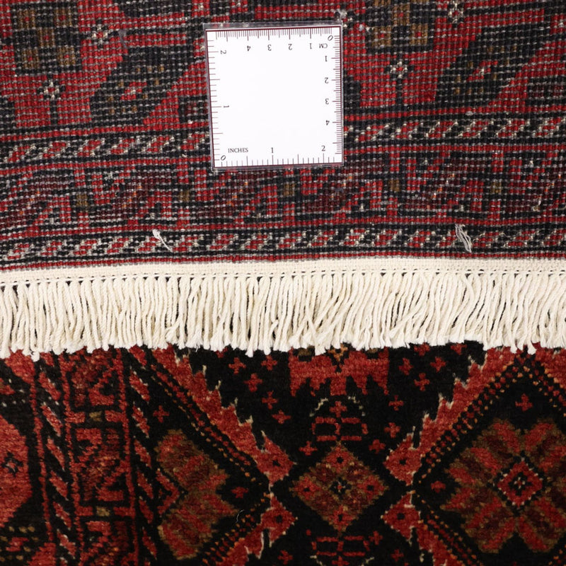 Løber Baluch-tæppe - 205 x 105 cm - mørkerød